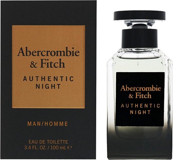 Abercrombie & Fitch Authentic Night Eau de Toilette voor mannen, 30ml