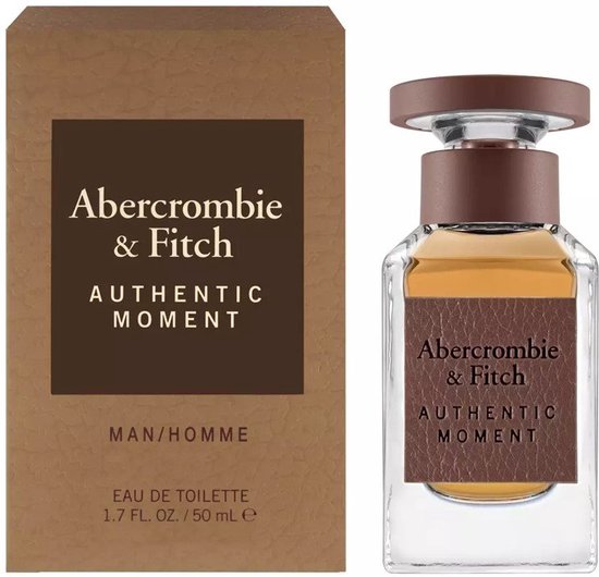 Abercrombie & Fitch Authentic Moment Eau de Toilette Spray voor mannen, 50ml