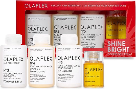 Olaplex Shine Bright Holiday Gift Set Shampoo Conditioner Hair Oil - New in Box