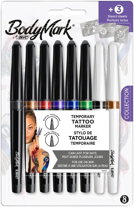 Bic Bodymark Tattoo Collection Fine Tip