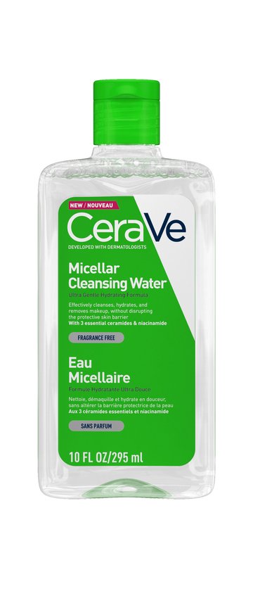CeraVe Micellair Reinigingswater voor Alle Huidtypes 295ml met Niacinamide en Ceramiden