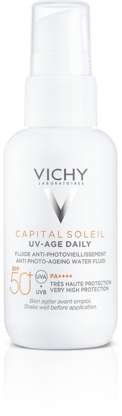 Vichy Capital Soleil UV-Age Daily SPF50+ Waterige Fluïde Anti-Fotoveroudering Crème 40 ml