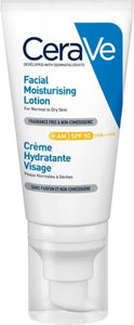 CeraVe AM Gezichtsverzorgende Lotion SPF50 met Ceramiden en Vitamine E voor Normale tot Droge Huid 52ml