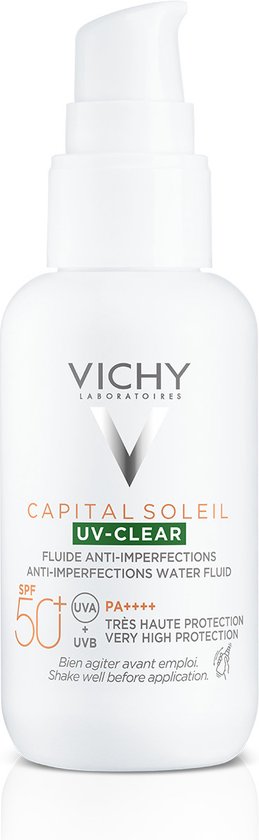 Vichy Capital Soleil UV Clear Anti-Onzuiverheden Fluïde SPF50 40 ml