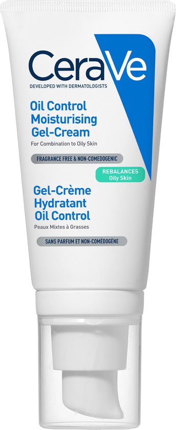 CeraVe Olie Controle Hydraterende Gelcrème 52ml voor het Herstellen van de Balans bij Vette Huid