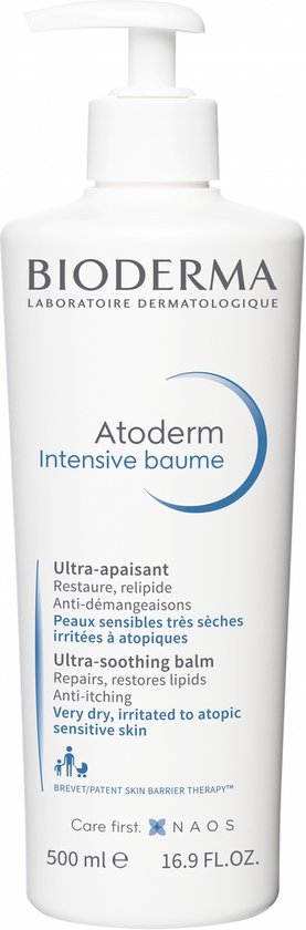 Bioderma Atoderm Intensive Balsem - Ultra-Kalmerende Emollient Crème voor Zeer Droge, Jeukende en Eczeemgevoelige Huid - 500ml