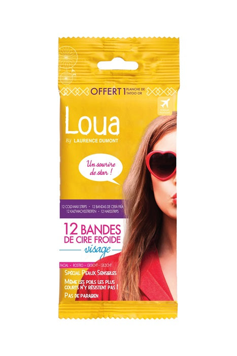 Loua Ontharingsstrips Gezicht 12 stuks