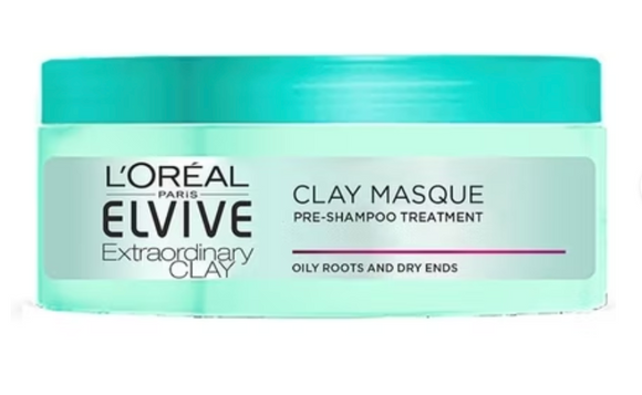 L'Oréal Klei Pre-Shampoo Masker voor Vette Haarwortels 150ml