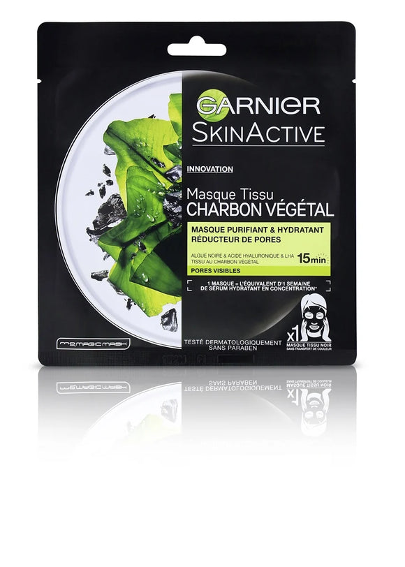 Skin Active Mask Pure Charcoal Tissue