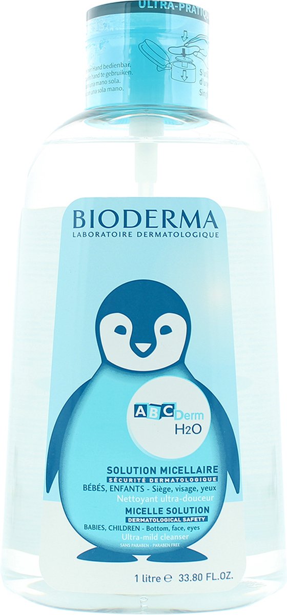 Bioderma ABCDerm H2O Micellair Water met Omgekeerde Pomp 1L