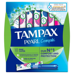 Tampax Compak Pearl Super 18 stuks