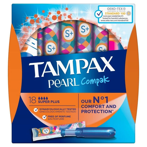 Tampax Compak Pearl Super Plus 18st.