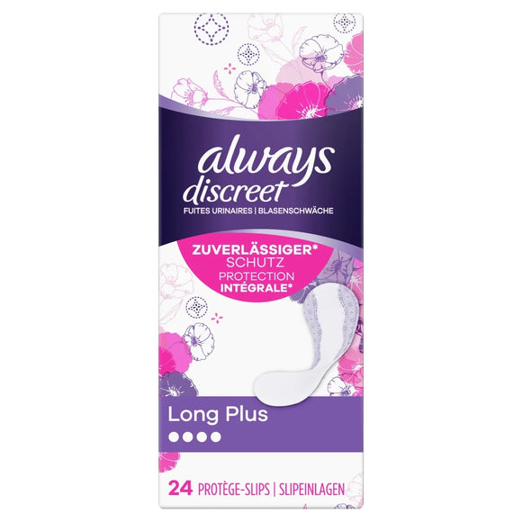Always Discreet Liners Long Plus 24 St