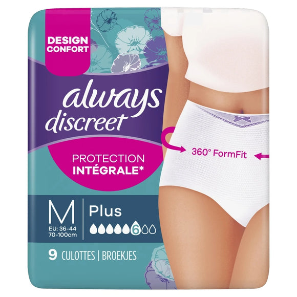 Always Discreet Broekjes Plus M 9st