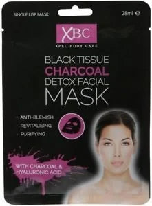 XBC Face Mask Black Tissue Charcoal