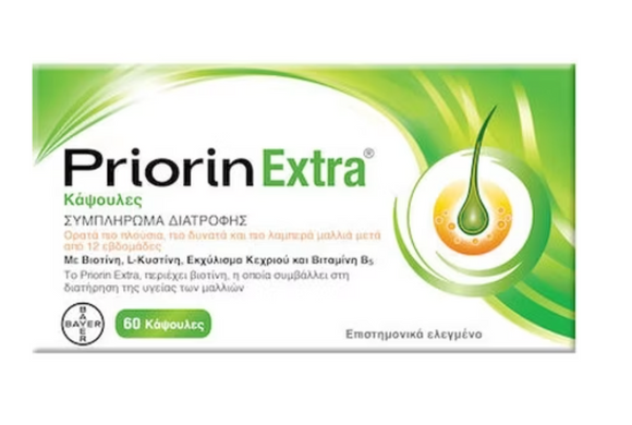 Priorin Extra Dieetsupplement Voor de Gezondheid van het Haar - 60 Capsules