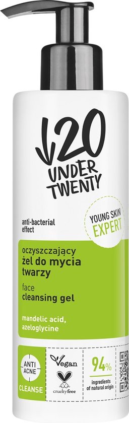 Under Twenty Zuiverende Gezichtswasgel 190ml