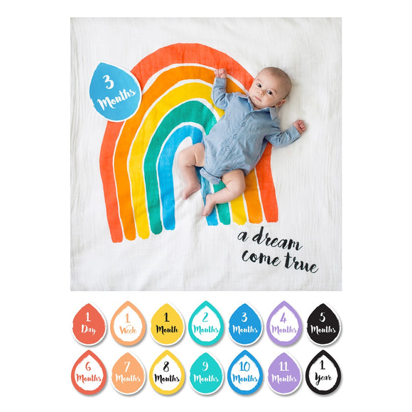 Lulujo Swaddle&Cards A Dream come True