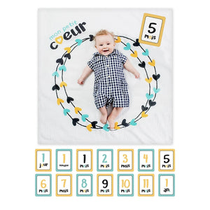 Lulujo Swaddle&Cards Mon Petit Coeur