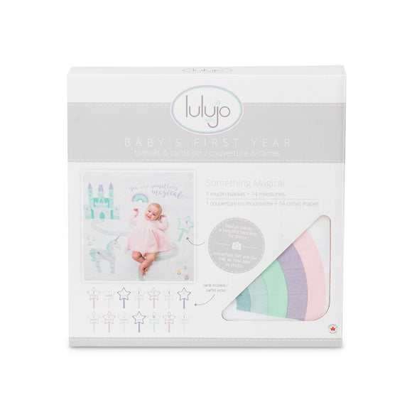 Lulujo Swaddle&Cards Something Magical