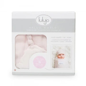 Lulujo Hello World Swaddle&Hat | Pink