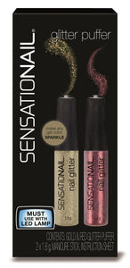 Sensationail Glitter Puffer Gold/Red