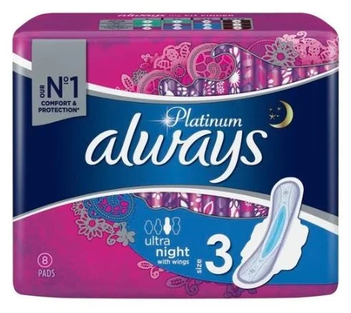 Always Maandverband Platinum Night 8st