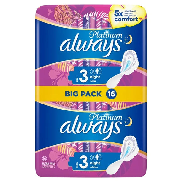 Always Maandverband Platinum Night 16st