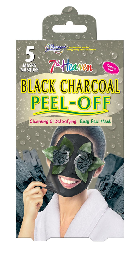 Montagne 7Th Heaven Face Mask Black Charcoal P-Off Multipack