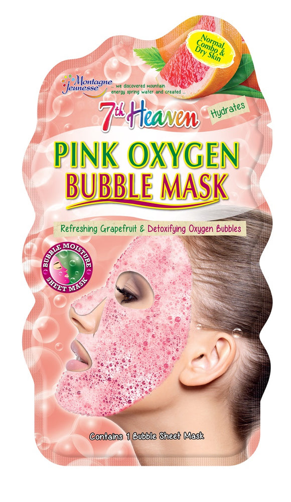 7th Heaven Pink Oxygen Bubble Mask