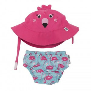 Zoocchini Zwemluier Set Large | Flamingo