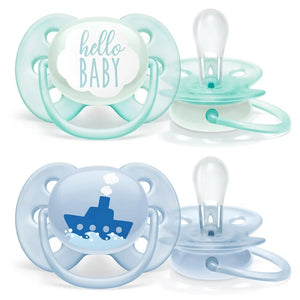 Avent Fopspeen 0-6 mnd Ultra Soft Blauw