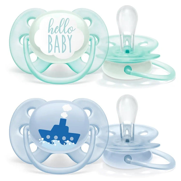 Avent Fopspeen 0-6 mnd Ultra Soft Blauw
