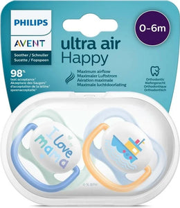 Avent Fopspeen 0-6 mnd Happy Blauw