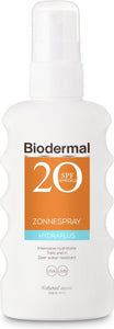 Biodermal Zonnebrand - Hydraplus Zonnenspray - Zonnebrand Spray met SPF 20 - 175ml