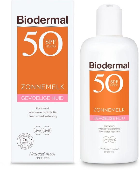 Biodermal Zonnemelk Gev.Huid F50+