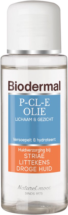 Biodermal P-Cl-E Olie - Huidolie - Huidverzorging voor Striae, Littekens en Droge Huid - Huidolie 75ml