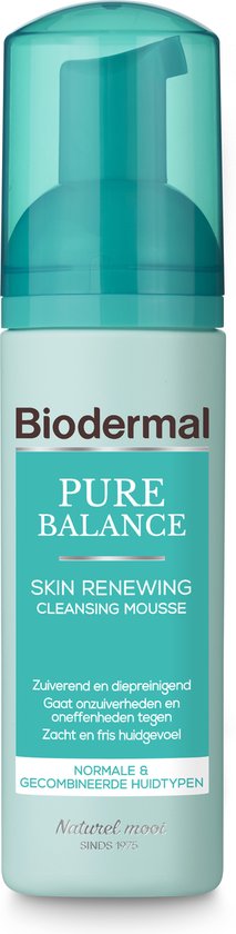 Biodermal Pure Balance Huidvernieuwende Reinigingsmousse - Gezichtsreiniging - Gezichtsreinigingsmousse - 150ml