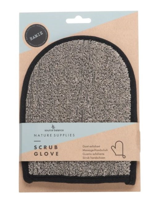 Source Balance Bath Scrub Glove Ramie