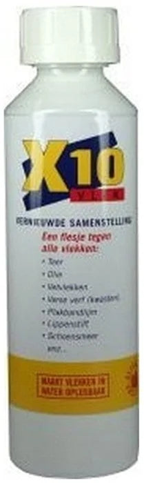 X-10 Vlekkenmiddel Fles 250 ml