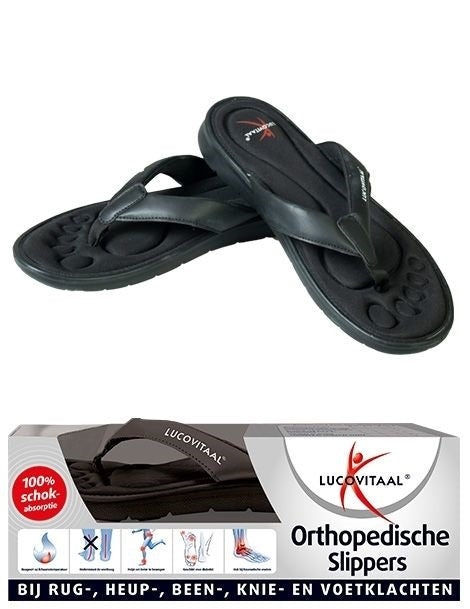 Lucovitaal  Orthoped. Slipper 37/38 Zwar