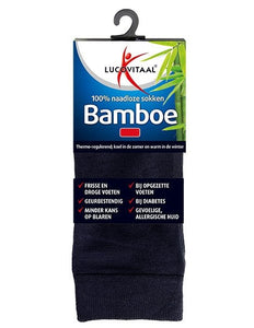 Lucovitaal Bamboe Sok Lang 43-46 Blauw