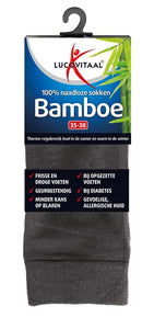 Lucovitaal Bamboe Sok Lang 35-38 Antraci