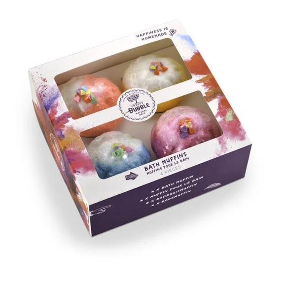 Treets Cadeauset Bath Muffin 4 stuks