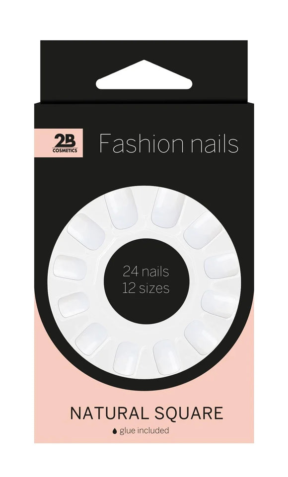 2B Nails Natural Square