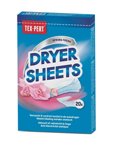 Texpert Dryer Sheets 20 stuks