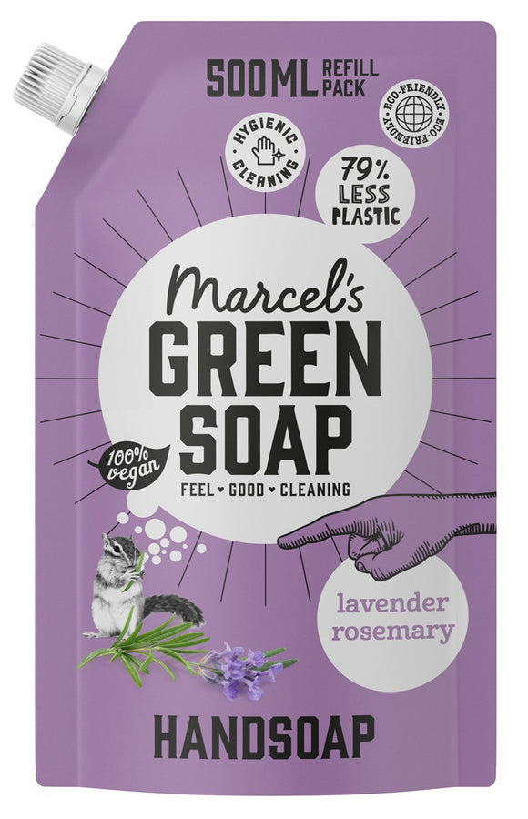 Green Soap Handzeep Navul 500 Lavendel
