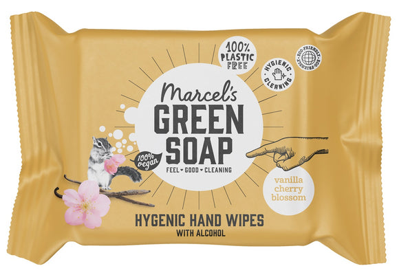 Green Soap Hand Doekjes 15st Vanilla
