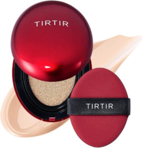 Tirtir Mask Fit Red Cushion Foundation Japan's Nr.1 Keuze voor Glass Skin Lichte Opbouwbare Dekking Semi-Matte 18,5 ml 17C Porcelain