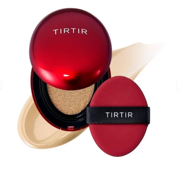 Tirtir Mask Fit Red Cushion Foundation Japan's Nr.1 Keuze voor Glass Skin Langhoudend Lichte Opbouwbare Dekking Semi-Matte 18,5 ml 24W Soft Beige